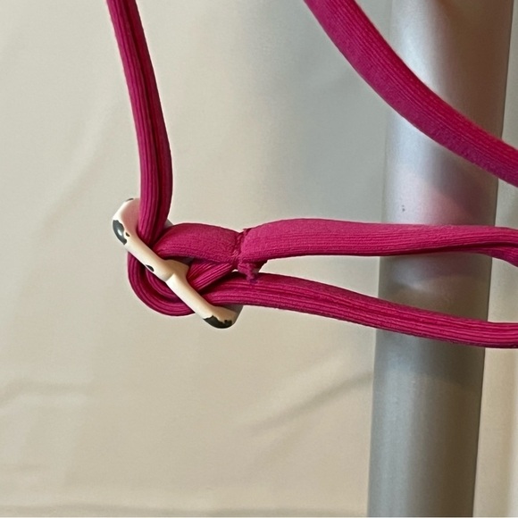 Free People x Toast Swim Double Back Strap Halter Top Purple Orchid Size Medium - Picture 5 of 6